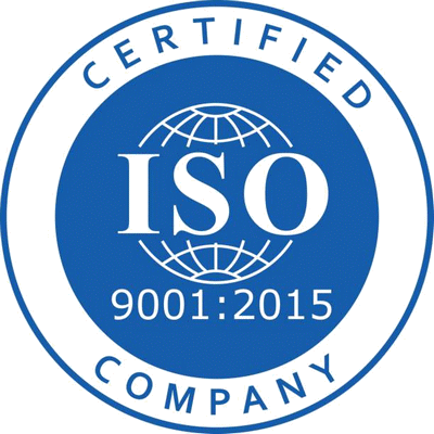 ISO 9001:2015 certified company